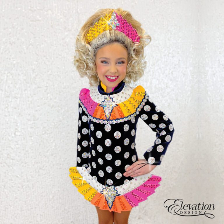 Irish Dancing Solo Dress Designed and made by Elevation Design