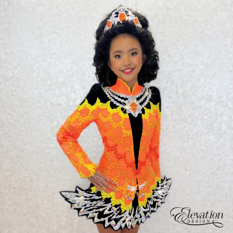 Irish Dancing solo dress design by Elevation Design