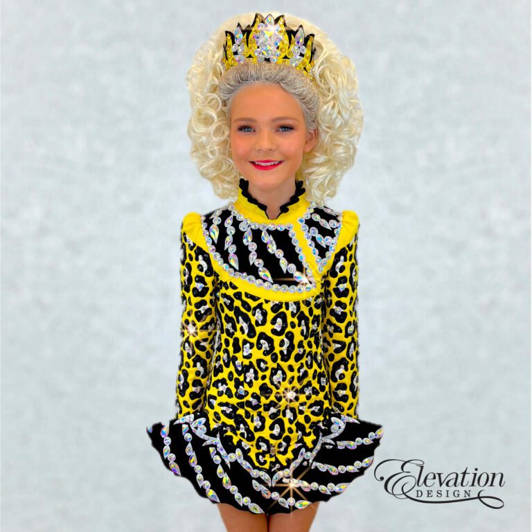 Irish Dancing solo dress costume design by Elevation Design