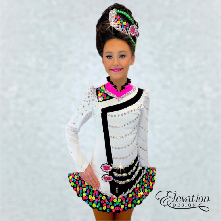 Bespoke Irish Dancing Dress by Elevation Design